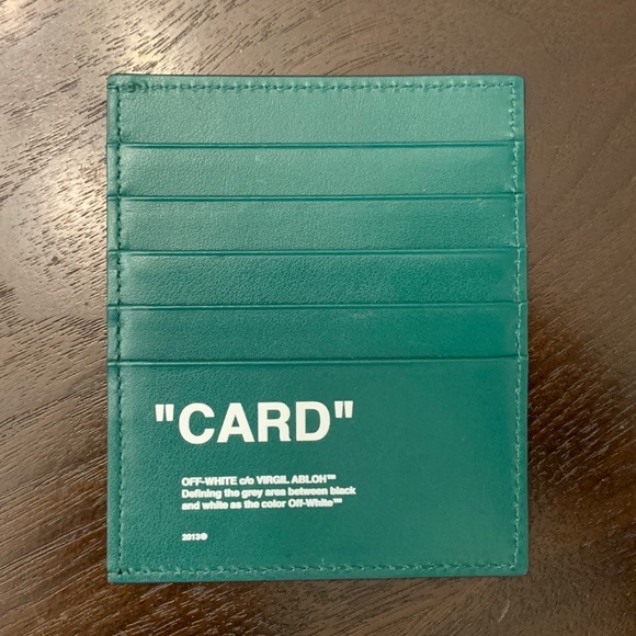 Off-White Other - NWT Off-White Cardholder in Green